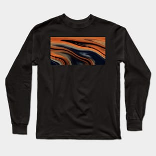 Orange and Blue Long Sleeve T-Shirt